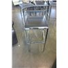 Image 2 : SET OF 4 ASHLEY FLOOR MODEL MODERN CHROME AND BLACK LEATHER BAR STOOLS