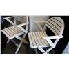 Image 2 : 2 WHITE FOLDING PATIO CHARIS