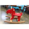 Image 2 : PAINTED ROCKING MOOSE