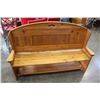 Image 1 : PINE HALLWAY BENCH