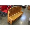 Image 2 : PINE HALLWAY BENCH