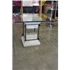 Image 2 : GLASS TOP END TABLE