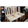 Image 2 : 6 WHITE DINING CHAIRS