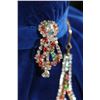 Image 2 : COLORFUL RHINESTONE NECKLACE AND EARRINGS ON STAND
