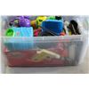Image 2 : TOTE OF BOOKS AND KIDS TOYS