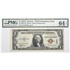 Image 1 : Fr. 2300. 1935A $1 Hawaii Emergency Note. PMG Choice Uncirculated 64 EPQ.