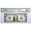 Image 1 : Fr. 1909-G. 1977 $1 Federal Reserve Note. Chicago. PMG Gem Uncirculated 65 EPQ. Offset Printing.