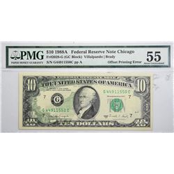 Lot of (3) Federal Reserve Error Notes. Graded.