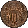 Image 1 : 1865 Shield 2¢. MS-64 RB PCGS. OGH.