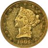 Image 5 : Circulated Proof 1901 Eagle. 1901 Gold $10. Proof-55 PCGS.