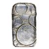Image 1 : Spectacular Marked Gorham Sterling Silver Match Case Embedded Liberty Seated Coins. Circa 1877 Match