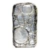 Image 2 : Spectacular Marked Gorham Sterling Silver Match Case Embedded Liberty Seated Coins. Circa 1877 Match