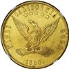 Image 2 : Impressive 1850 California Gold Mines Token Choice Uncirculated. California. 1850-Dated California G