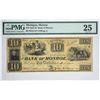 Image 1 : $10 The Bank of Monroe. Monroe, MI. Nyholm 41. Rust 24. PMG Very Fine 25. S/N 3186.