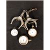 Image 1 : VINTAGE POCKET WATCH LOT ( 2 ARE SILVER)
