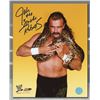 Image 1 : Jake The Snake Roberts WWE Autographed Posed with Damien 8x10 Photo ( AJ SPORTS COA)