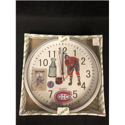 NEW IN PACKAGE FANCAVE SPORTS CLOCK GUY LAFLEUR