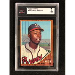 1962 TOPPS NO. 320 HANK AARON ( KSA 7)