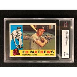 1960 TOPPS NO 420 ED MATHEWS ( KSA 6)