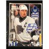 Image 1 : 1993 MAPLE LEAFS PROGRAM SIGNED BY FELIX POTVIN WITH WG POINT INSCRIPTION CSI COA