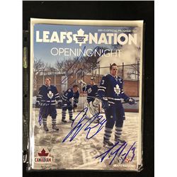 2011 LEAF NATION PROGRAM SIGNED BY 4 ( REILLY, PHANEUF, KESSEL, REIMER)