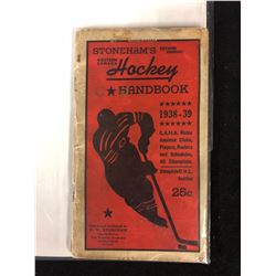 1938-39 WESTERN CANADA HOCKEY HANDBOOK