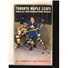 Image 1 : 1963 TORONTO MAPLE LEAFS STAT BOOK