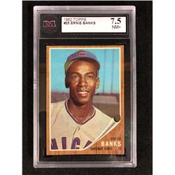 1962 TOPPS NO.25 ERNIE BANKS ( KSA 9.5)