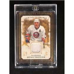 UPPER DECK MASTERPIECES CANVAS CLIPPING GAME WORN JERSEY CARD BRYAN TROTTIER