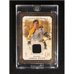 UPPER DECK MASTERPIECES CANVAS CLIPPING GAME WORN JERSEY CARD JOHNNY BUCYK