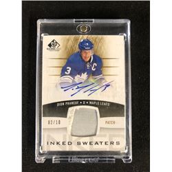 SPX LIMITED EDITION JERSEY AUTO DION PHANEUF 2/10