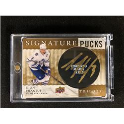 UPPER DECK SIGNATURE PUCK AUTO DION PHANEUF