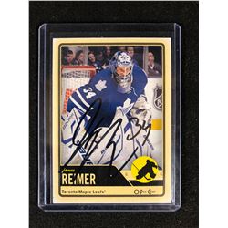 JAMES REIMER AUTOGRAPHED HOCKEY CARD