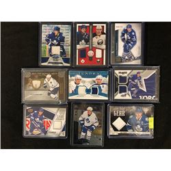 NHL GAME WORN JERSEY CARD LOT