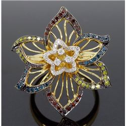 14KT Yellow Gold 0.45ctw Diamond Ring