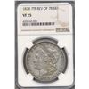 Image 1 : 1878 7TF Rev 78 $1 Morgan Silver Dollar NGC VF25