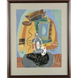 JEAN POUGNY (IVAN PUNI) (Russian/French, 1894-1956) ABSTRACT STILL LIFE.