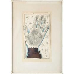 JEAN COCTEAU (French, 1889-1963) ARTIST’S PALM PRINT.