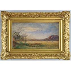 FRANCOIS-AUGUSTE RAVIER (French, 1814-1895) LANDSCAPE UNDER BLUE SKY.