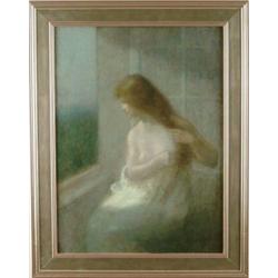 LOUIS PICARD (Picart) (French, 1861-1940) A CALM MORNING MOMENT.