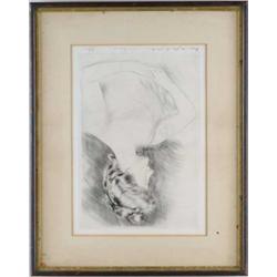 PAUL CESAR HELLEU (French, 1859-1927) “LADY CARMARVON”.