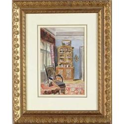 LUDWIG HANS FISCHER (German, 1848-1915) INTERIOR SCENE.