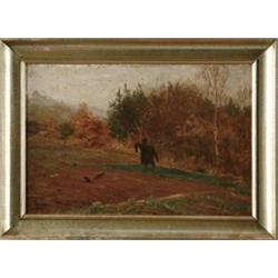 ARTHUR WANSLEBEN (German, 1861-1917) “HERBSTSTIMMUNG”.