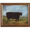 Image 1 : JAMES CLARK (British, 19th Century) PORTRAIT OF A PRIZE BULL.