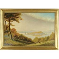 WINSLOE MITCHELL (British, 19th Century) “DRAKE’S ISLAND MOUNT EDGECOMBE”.