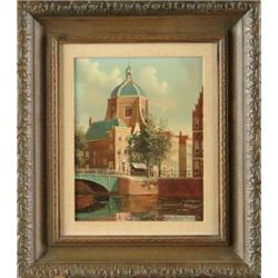 DISPO GEORGE JAN (Dutch, 1922-1973) AMSTERDAM’S CHURCH. 