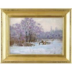 SERGEI DANILOWICH DUMENKO (Russian, 1909-) WINTER PASTIME.