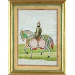 UNSIGNED (Far East, 19th Century) TWO FAR EAST WATERCOLORS.