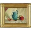 Image 1 : VLADIMIR MIKHAILOVICH SINITSKI (Russian, 1896-1980) STILL LIFE WITH APPLES AND PAINTED SPOON.