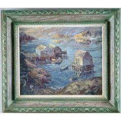 CHARLES E WILLETTE (American, 1899-1979) MATINICUS HARBOR, MAINE.